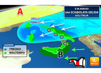 Previsioni meteo: da venerdì Italia al freddo. Arriva l’inverno. METEO NEWS