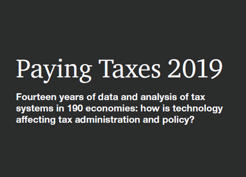 Il rapporto ‘Paying Taxes 2019’. L’Italia scende al 118° posto Il rapporto ‘Paying Taxes 2019’. L’Italia scende al 118° posto