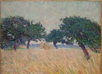 Umberto Boccioni, Paesaggio marino con alberi, 1908, olio su tela, cm 54,5x64,5, MAON, Rende Umberto Boccioni, Paesaggio marino con alberi, 1908, olio su tela, cm 54,5x64,5, MAON, Rende