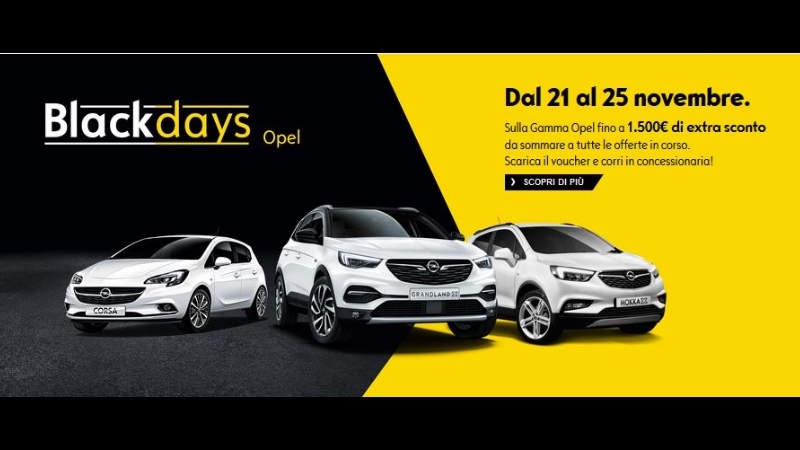 Scatta l’Operazione Black Days OpeI