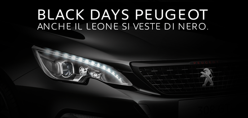 Peugeot: operazione Black Friday Peugeot: operazione Black Friday