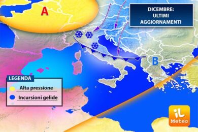 Previsioni meteo Natale, gelo e neve dal Polo Nord. Ecco il meteo di dicembre