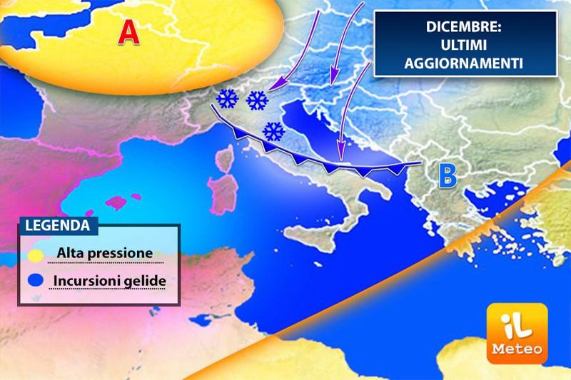 Previsioni meteo Natale, gelo e neve dal Polo Nord. Ecco il meteo di dicembre Previsioni meteo Natale, gelo e neve dal Polo Nord. Ecco il meteo di dicembre