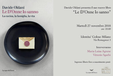 Davide Oldani, nuovo libro: “Le D’Onne lo sanno” (Ed. La nave di Teseo)