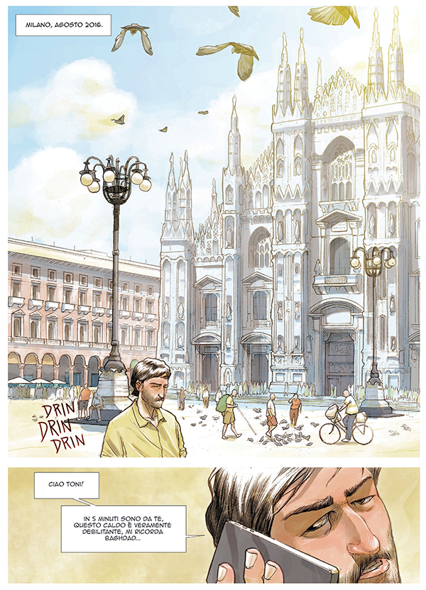 Giornalismo grafico, Toni Capuozzo e Gian Micalessin versione fumetto Giornalismo grafico, Toni Capuozzo e Gian Micalessin versione fumetto