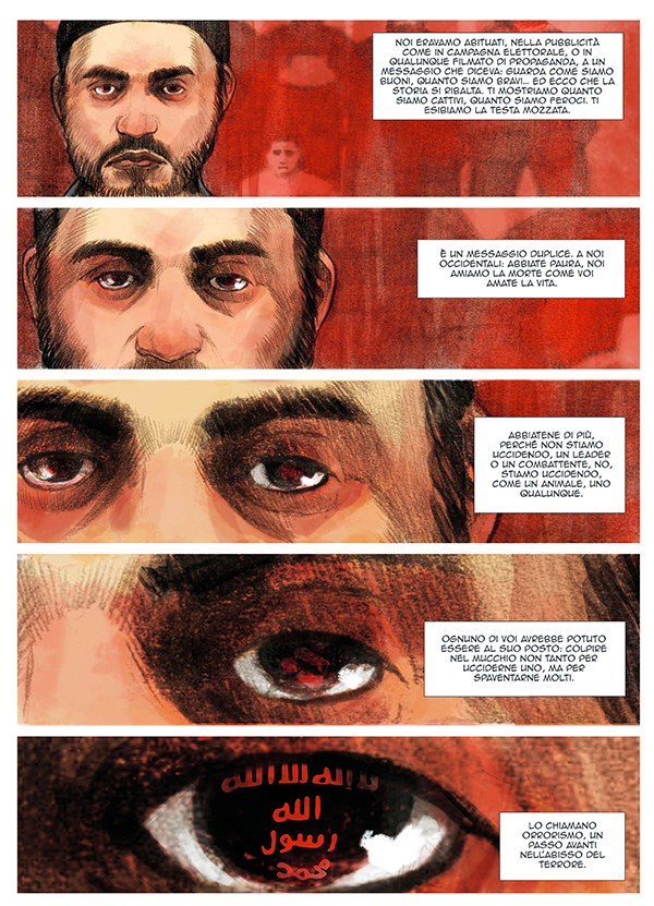 Giornalismo grafico, Toni Capuozzo e Gian Micalessin versione fumetto Giornalismo grafico, Toni Capuozzo e Gian Micalessin versione fumetto