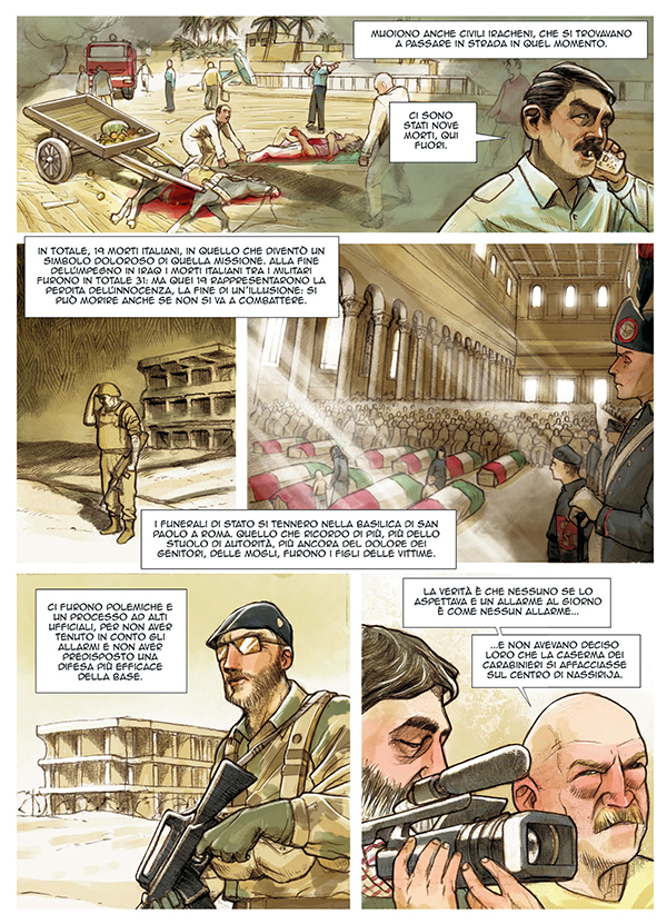Giornalismo grafico, Toni Capuozzo e Gian Micalessin versione fumetto Giornalismo grafico, Toni Capuozzo e Gian Micalessin versione fumetto