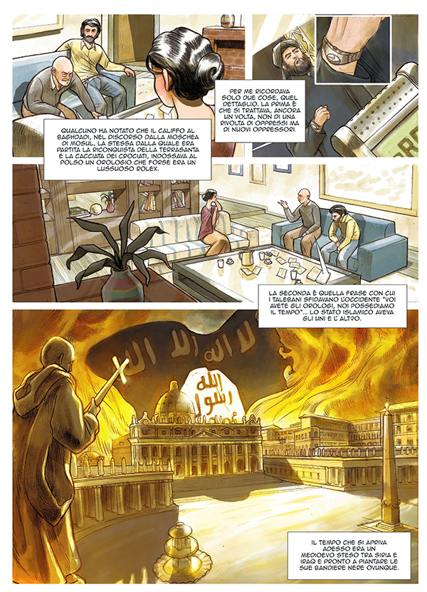 Giornalismo grafico, Toni Capuozzo e Gian Micalessin versione fumetto Giornalismo grafico, Toni Capuozzo e Gian Micalessin versione fumetto