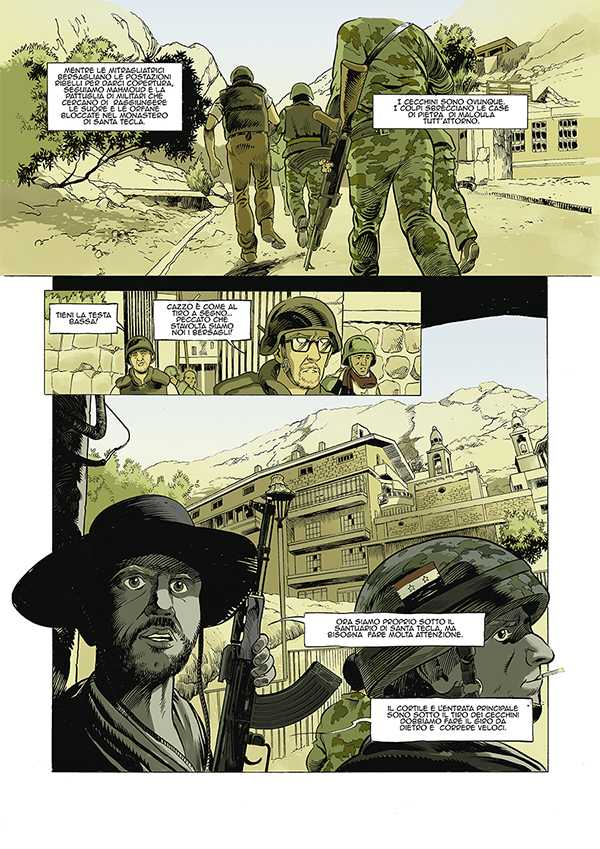 Giornalismo grafico, Toni Capuozzo e Gian Micalessin versione fumetto Giornalismo grafico, Toni Capuozzo e Gian Micalessin versione fumetto