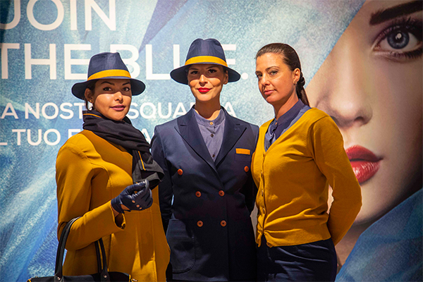 Blue Panorama Airlines cambia stile: ecco le nuove divise made in Italy