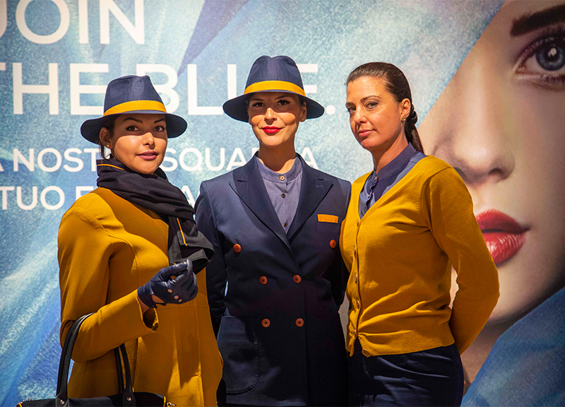 Blue Panorama Airlines cambia stile: ecco le nuove divise made in Italy