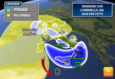 Previsioni meteo: gelate al Nord, torneranno le piogge