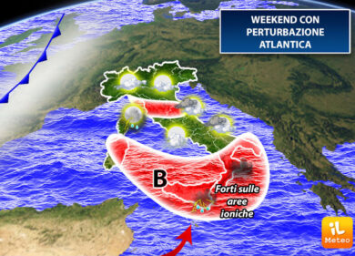 Previsioni meteo: weekend con piogge e temporali, poi torna la nebbia