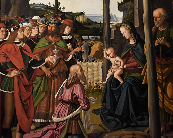 PERUGINO: l’adorazione dei magi. Opera di straordinaria bellezza per Natale