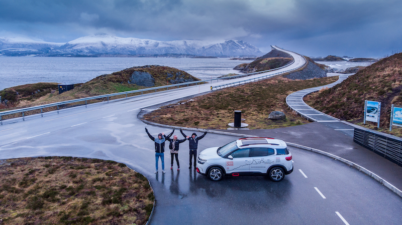 La Citroen C5 Aircross prosegue sulla mitica Atlantic Road