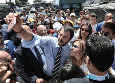 Matteo Salvini e la “marcia su Roma”.