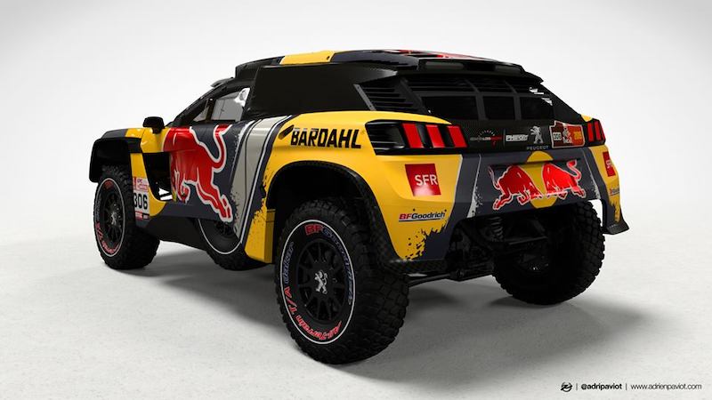 Il 2019 di Loeb comincia dalla Dakar al volante di una  Peugeot 3008 DKR