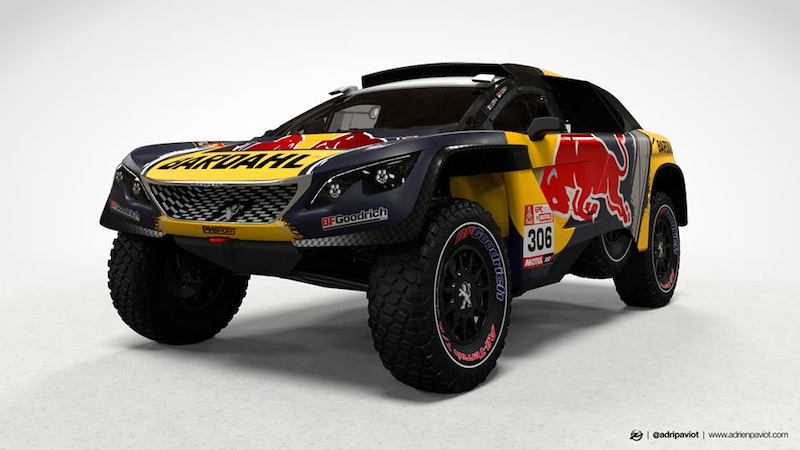 Il 2019 di Loeb comincia dalla Dakar al volante di una  Peugeot 3008 DKR