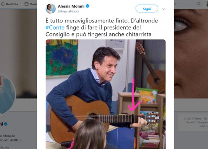 Governo, M5S: ‘dalla Morani (Pd) foto fake su Conte’. Lei si scusa: “Equivoco” Governo, M5S: ‘dalla Morani (Pd) foto fake su Conte’. Lei si scusa: “Equivoco”