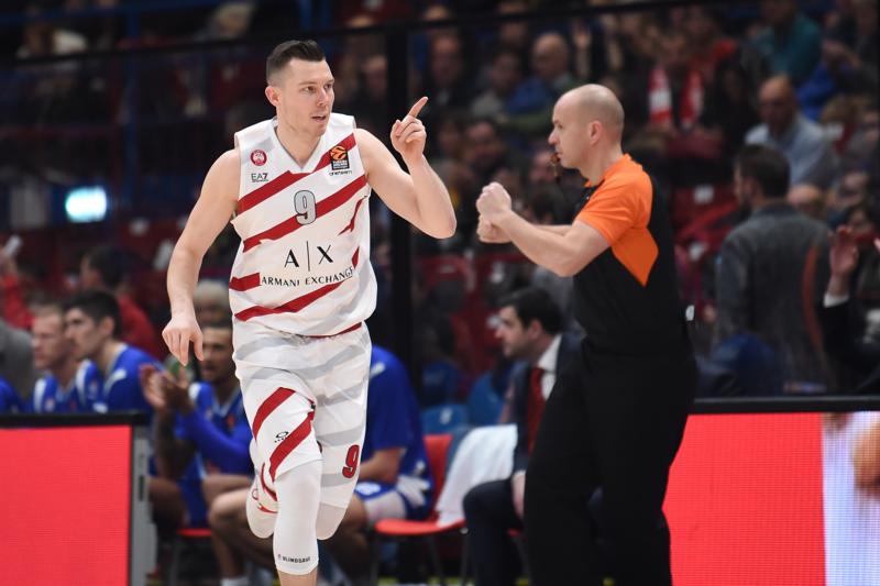 Olimpia Milano da record: 111-94, travolto il Buducnost Podgorica