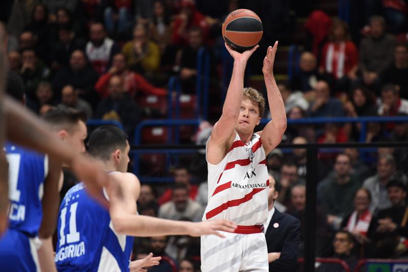 Olimpia Milano da record: 111-94, travolto il Buducnost Podgorica