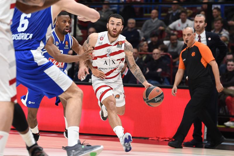 Olimpia Milano da record: 111-94, travolto il Buducnost Podgorica