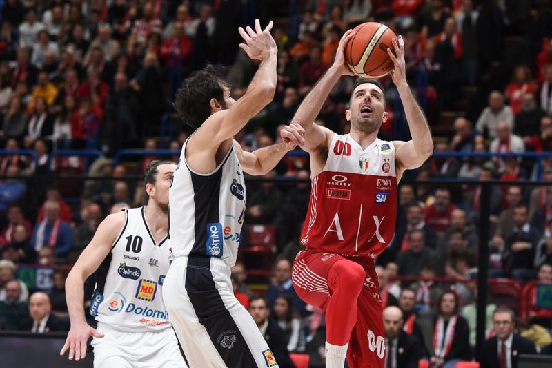 Olimpia Milano-Trento 86-78, Pianigiani: “Solidi e in controllo nel secondo tempo”