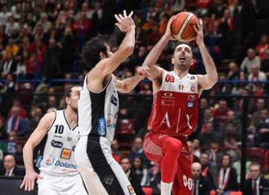 Olimpia Milano-Trento 86-78, Pianigiani: “Solidi e in controllo nel secondo tempo”