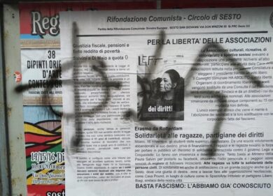 Sesto, svastiche e croci celtiche contro il circolo di Rifondazione
