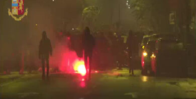 Guerriglia alla festa della Lazio, notte di follia: 8 feriti e 3 arresti