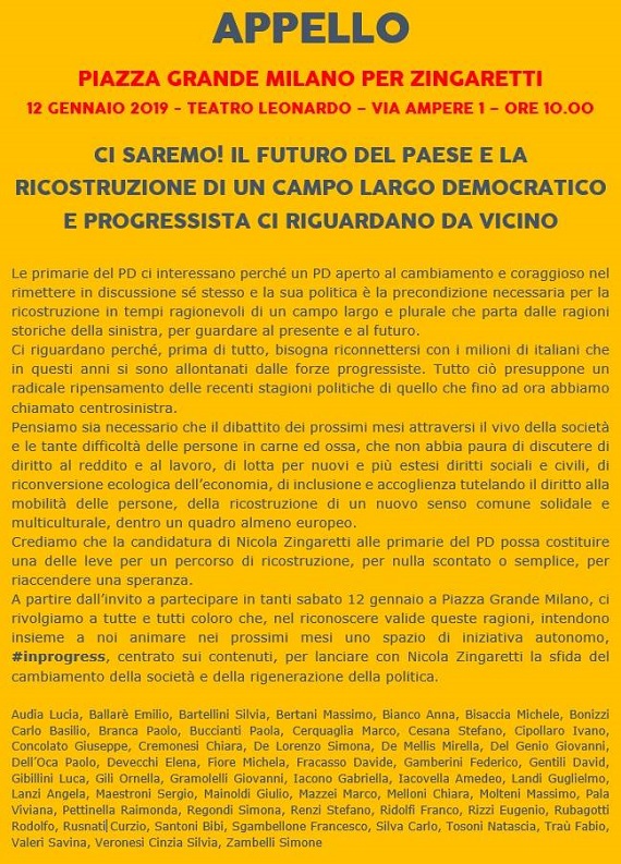 Addio al progetto arancione: tutti dentro il Pd. Con Zingaretti