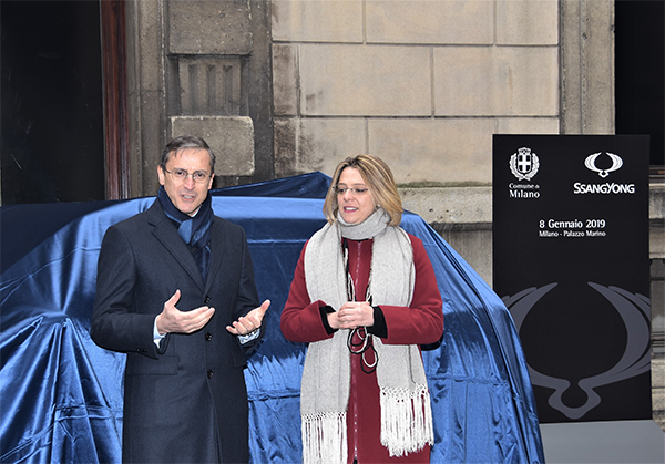 SsangYong Tivoli donata al comune con design ispirato a Milano