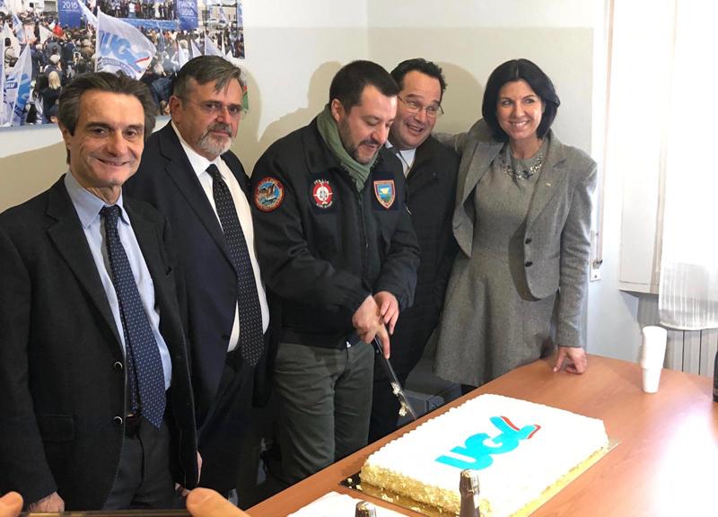Galleria foto 'Matteo Salvini presente all’inaugurazione della nuova sede dell’UGL a Milano' - foto 1