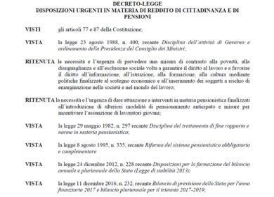 Pensioni quota 100, come funziona quota 100. Reddito cittadinanza: i dettagli