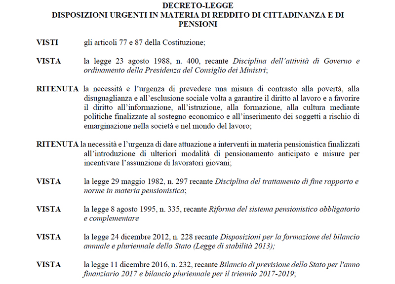 Galleria foto 'Reddito di cittadinanza: quanto, come, quando, sanzioni e… Testo del decreto' - foto 1