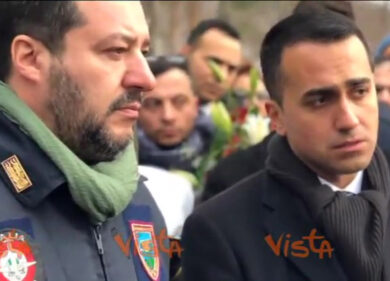 Rigopiano, Salvini e Di Maio alla commemorazione della tragedia