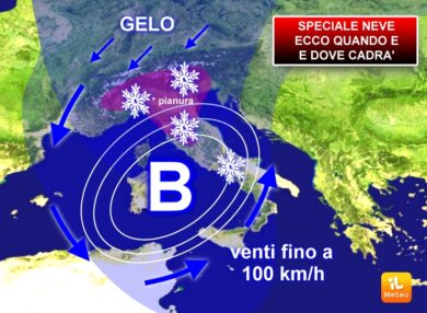 Neve in pianura. Neve a Milano. Neve a Torino. Confermato! Quando e quanta