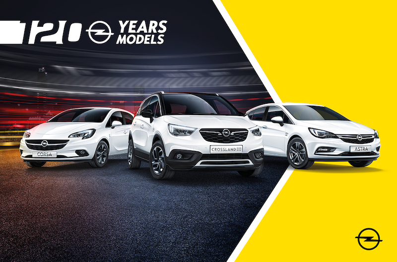 Opel festeggia i 120 anni con una nuova campagna pubblicitaria a 360 gradi Opel festeggia i 120 anni con una nuova campagna pubblicitaria a 360 gradi