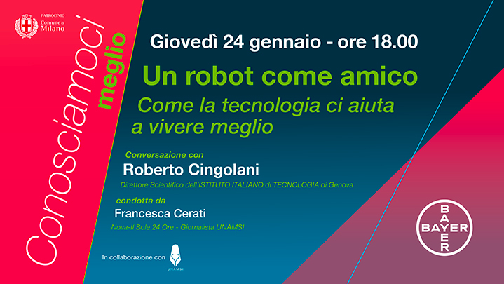 “Un Robot come amico”, l’incontro pubblico di Bayer con il Prof. Cingolani