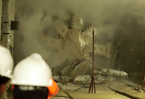 M4: la talpa è arrivata nella stazione Gelsomini. FOTO e VIDEO