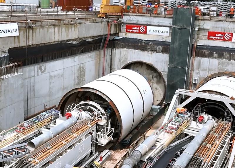 M4: la talpa è arrivata nella stazione Gelsomini. FOTO e VIDEO