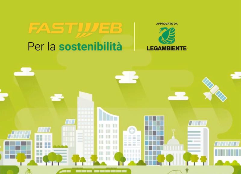 Fastweb e Legambiente insieme per la sostenibilità del digitale Fastweb e Legambiente insieme per la sostenibilità del digitale