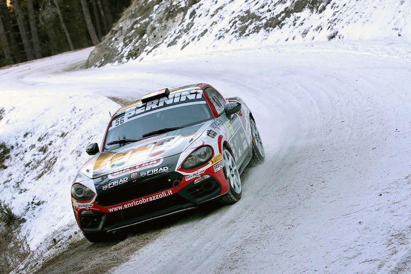 Rally Montecarlo, parte bene la stagione dell’Abarth 124