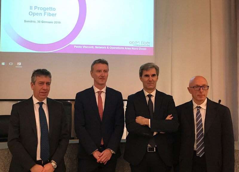 La fibra di Open Fiber sbarca a Sondrio che diventa una smart city La fibra di Open Fiber sbarca a Sondrio che diventa una smart city