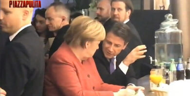 La conversazione tra Conte e Merkel a Davos