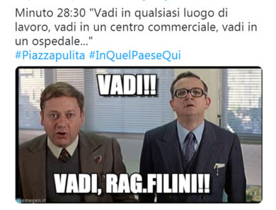 Maurizio Landini a La7: “Vadi, vadi, vadi…”. Si scatena l’ironia web