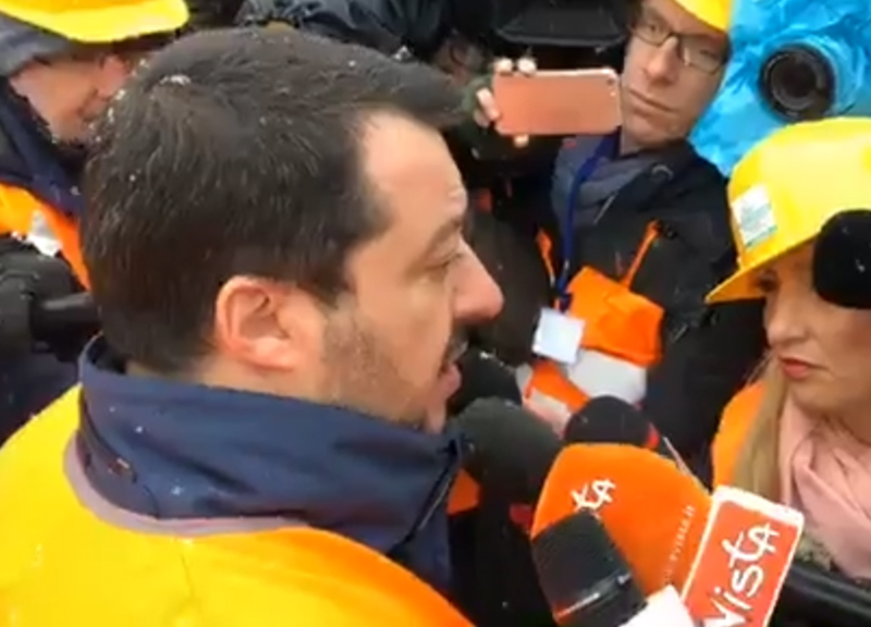 Tav, Salvini: “La Tav va finita, serve”. Il M5S: “Mente, solo buco di 5 metri” Tav, Salvini: “La Tav va finita, serve”. Il M5S: “Mente, solo buco di 5 metri”