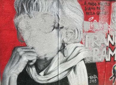 Murale dedicato a Franca Rame imbrattato a Milano