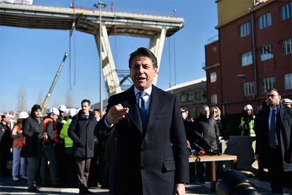 Ponte Morandi, Conte: “In piedi entro fine anno, a inizio 2020” Ponte Morandi, Conte: “In piedi entro fine anno, a inizio 2020”