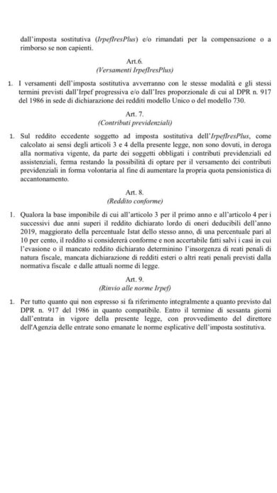 Flat tax al 15% sui redditi aggiuntivi. Il testo della proposta della Lega